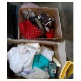 2 Small boxes of Cloths, Scarfs and more