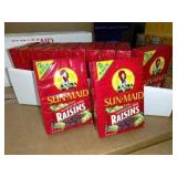 24 lunchbox packs of raisins