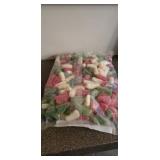 4.5 pounds of GUMMI SNOWMAN AND TREES WITH SNOW