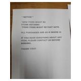 Read before you bid