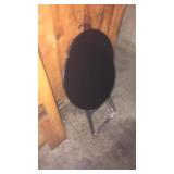 2 small foldable tables metal