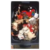 Tote of TY Beanie babies