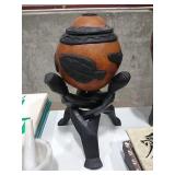 Artisan style home deco. Very cool piece!  Base