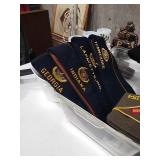 A small container w/lid full of American Legion