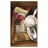 Bathroom goodness iron board and hampers