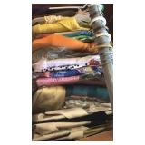 Closet box of vintage clothes shirts pants and