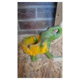 Hand painted elephant ashtray by california