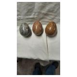 Group of marble eggs. 3"  tall