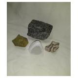 Group of 5 Rocks, Igneous Rock, Bolders, Healing