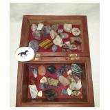 Wonderful wood box Full of Great Stones