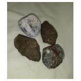 Group of 4 Unique Stones