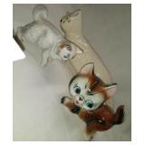 Group of 3 Cat Figurines