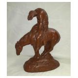 Trail of Tears Ceramic Statue marked Red Mill Mfg
