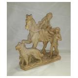 Statue 9" & 9" of Horse, Prince & Princess with