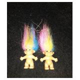 Pair of Rainbow Troll Earrings