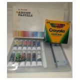 Group of Artists Essentials , chalk, crayons &