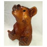 12" Tall Wood Bear