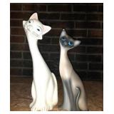 2 Cute Cats. Approx 12" & 10" . Small one has