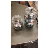 Ball jar Marbles. Perfect mason half pint & Ideal