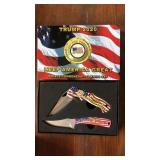 Trump commemorative boxed knives