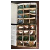 Box of 19+ mini "hens" on nests. 3 dogs, 9