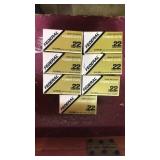 7 boxes of .22 high velocity long rifle ammo 50