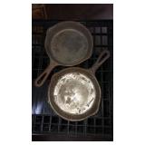 2 Griswold size 0 mini skillets