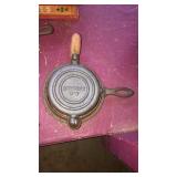 Simmons mini cast iron waffle iron