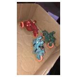 3 modern motorcycle toys, Harley Davidson marked