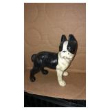 Modern metal Boston Terrier bank
