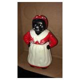 Modern metal Black Americana bank red & white