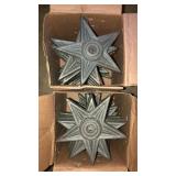 24 cast iron medium stars approx 5 inches