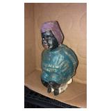 Modern metal bank approx 7 inches tall