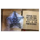 12 new cast iron large stars