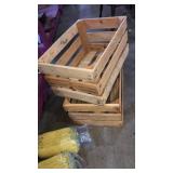 2 wood crates