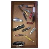 Flat of assorted knives