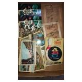 Flat of vintage postcards etc. 3D astronaut