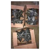 3 boxes of larger cast iron stars. 6.5 inches