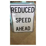 Reduced Speed Ahead sign 30 x 24
