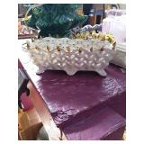 A very pretty porcelain basket/dish. Marked 1660