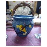 Pretty ceramic wall flower planter.