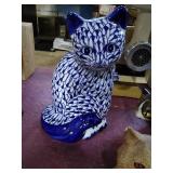 Modern ceramic cat . About 10in.