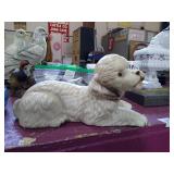 This Ceramic dog is so adorable.