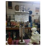 Beautiful hanging crystal lamp. Does have all