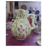 Green and pink flower pitcher