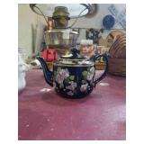 Floral teapot made in england