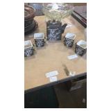 Drink and pot set bamboo design