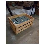 Wood crate with ammo boxes