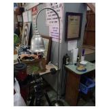 Modern floor lamp with a pose able light