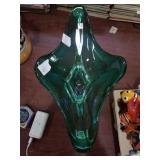 Large murano glass dish approx size is 15in wide